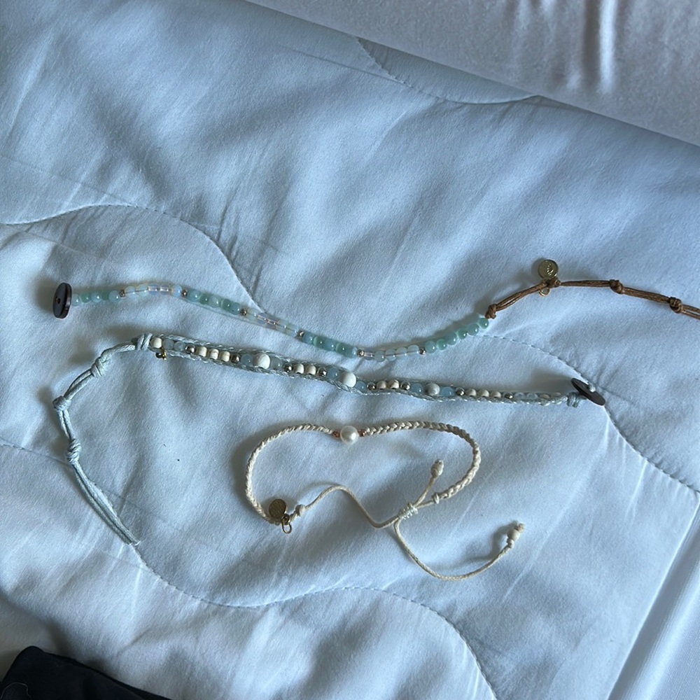 Set of 3 beaded bracelets. Never worn